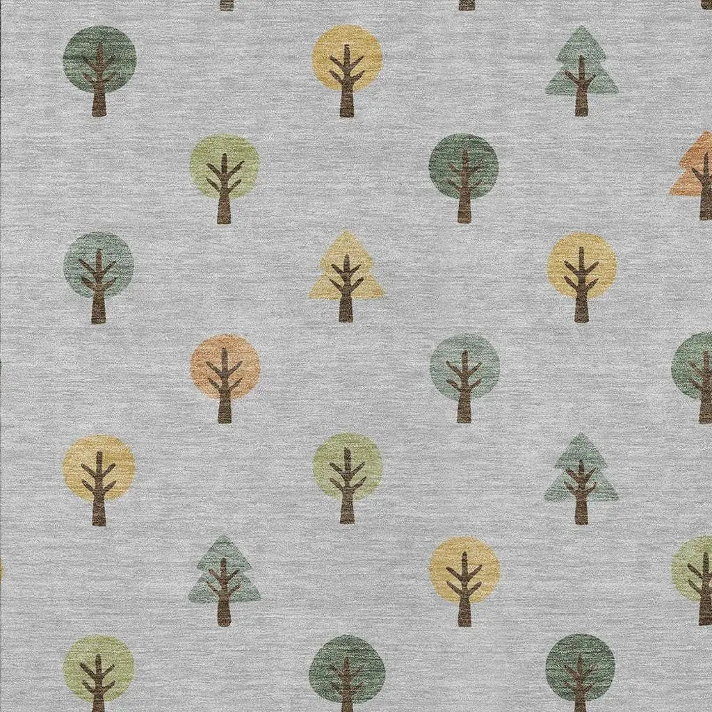 5' X 8' Silver And Green Geometric Washable Indoor Outdoor Area Rug Homeroots Outdoor