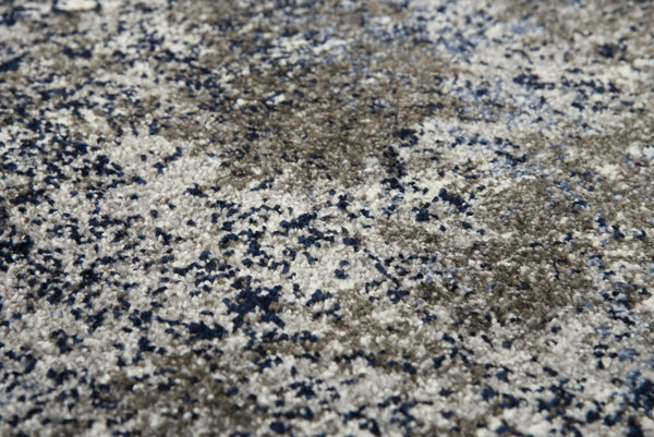 5' X 8' Silver Blue And Taupe Abstract Area Rug Homeroots Home Decor