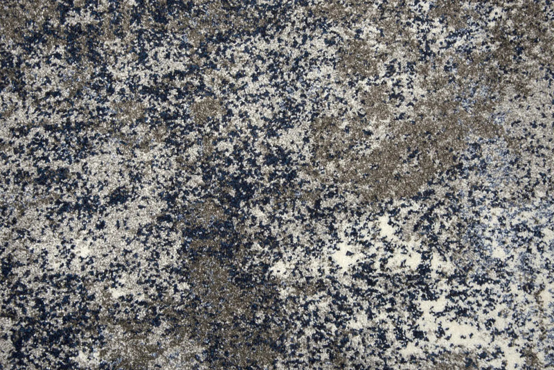 5' X 8' Silver Blue And Taupe Abstract Area Rug Homeroots Home Decor