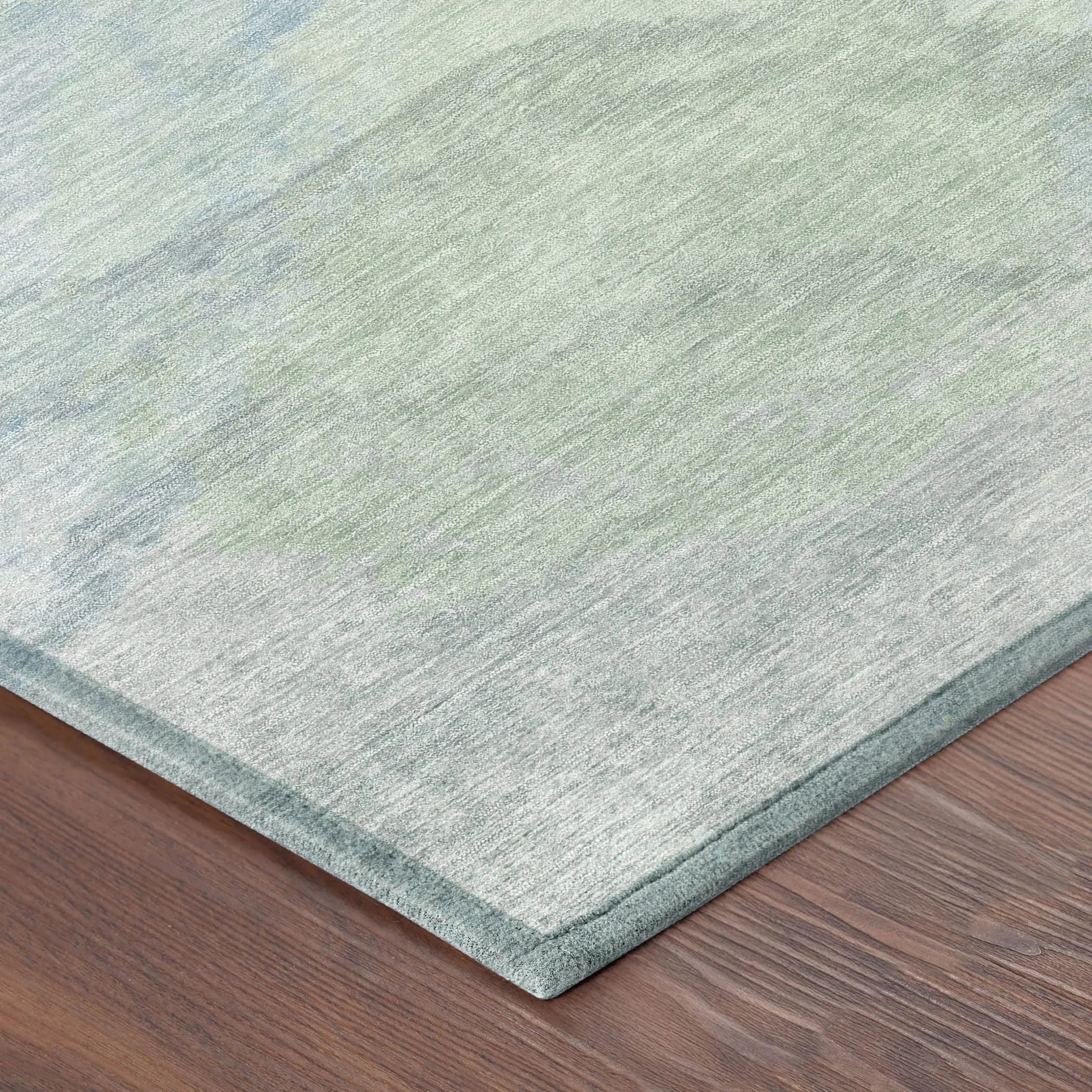 5' X 8' Sky Blue And Mint Green Abstract Washable Indoor Outdoor Area Rug Homeroots Outdoor