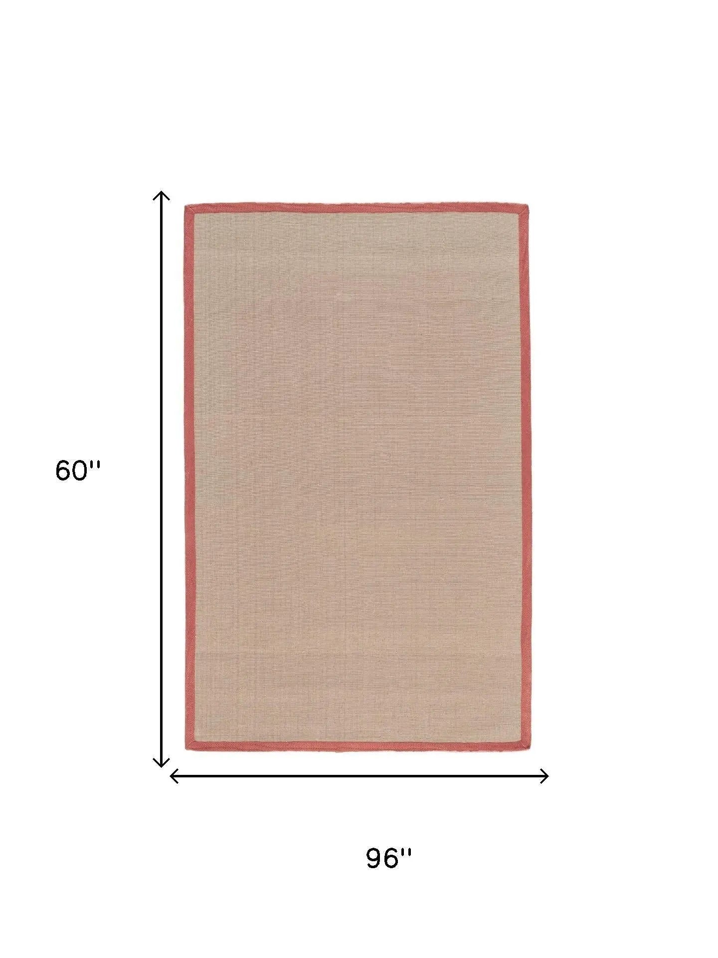5' X 8' Tan And Orange Oriental Hand Woven Area Rug Homeroots Home Decor