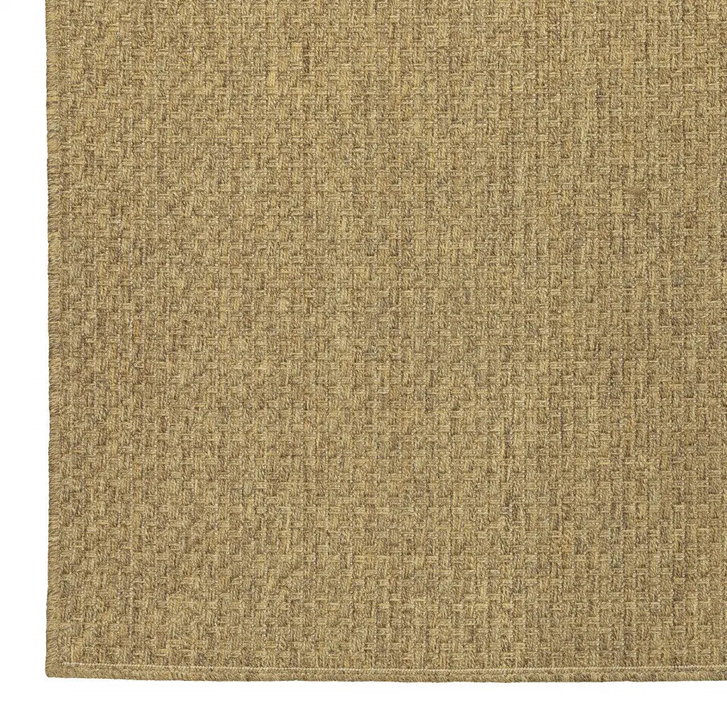 5' X 8' Tan Indoor Outdoor Area Rug Homeroots Outdoor