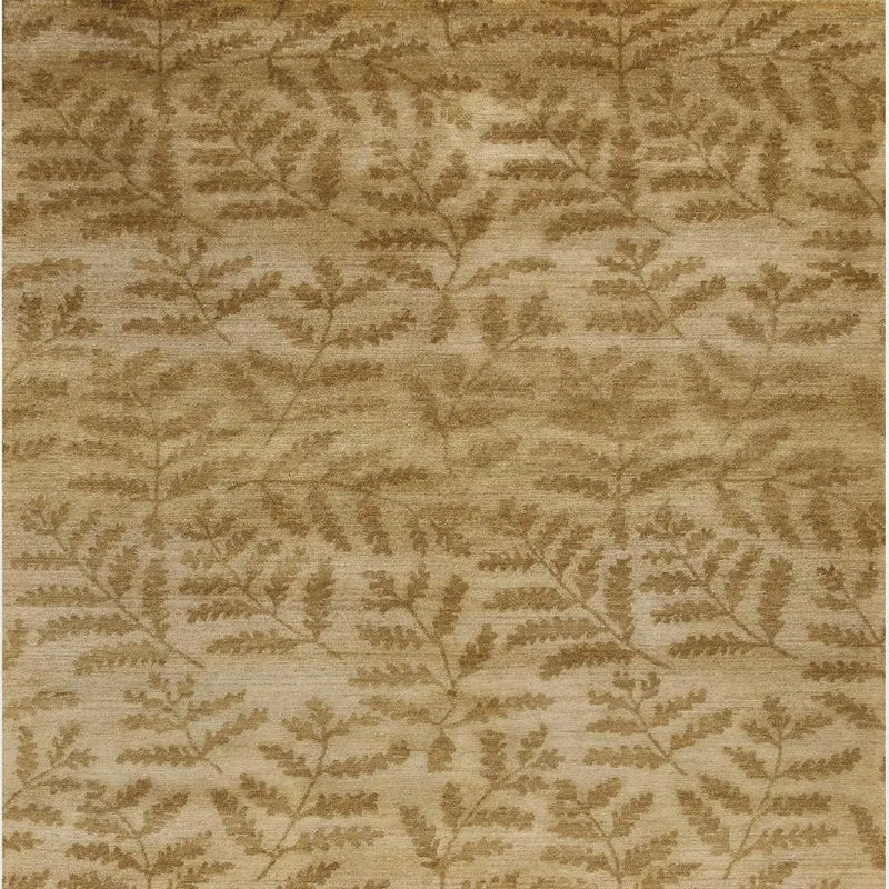 5' X 8' Tan Yellow And Orange Wool Floral Hand Knotted Area Rug Homeroots Home Decor