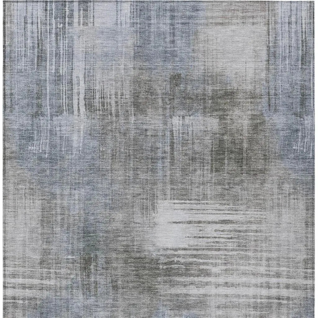 5' X 8' Taupe And Brown Abstract Washable Indoor Outdoor Area Rug Homeroots Outdoor