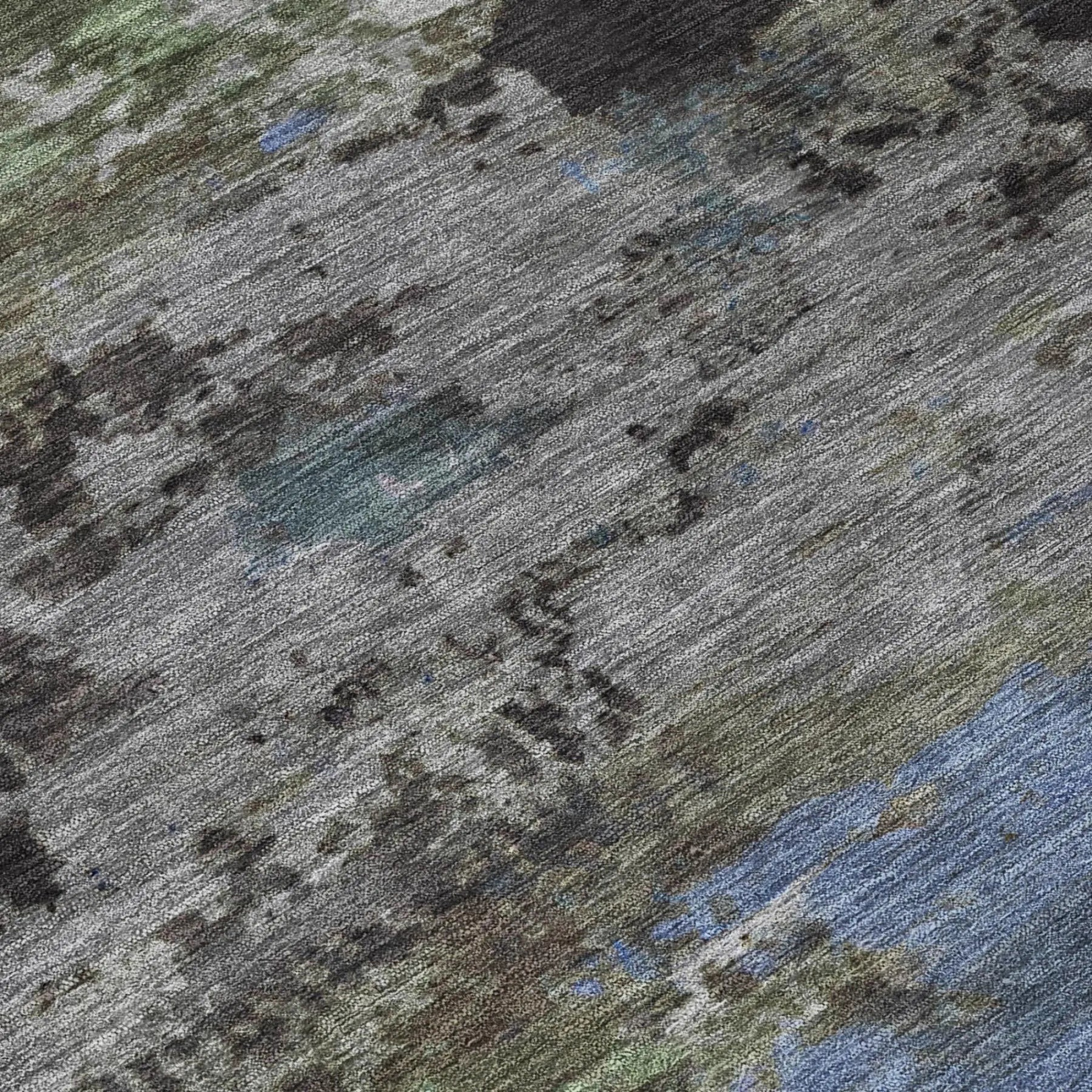 5' X 8' Taupe And Brown Abstract Washable Indoor Outdoor Area Rug Homeroots Outdoor
