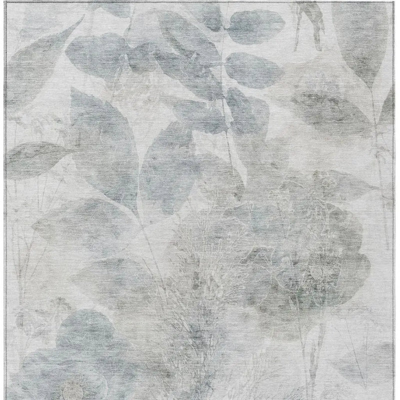 5' X 8' Taupe And Brown Floral Washable Indoor Outdoor Area Rug Homeroots Outdoor