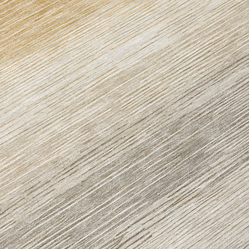 5' X 8' Taupe And Brown Striped Washable Indoor Outdoor Area Rug Homeroots Outdoor