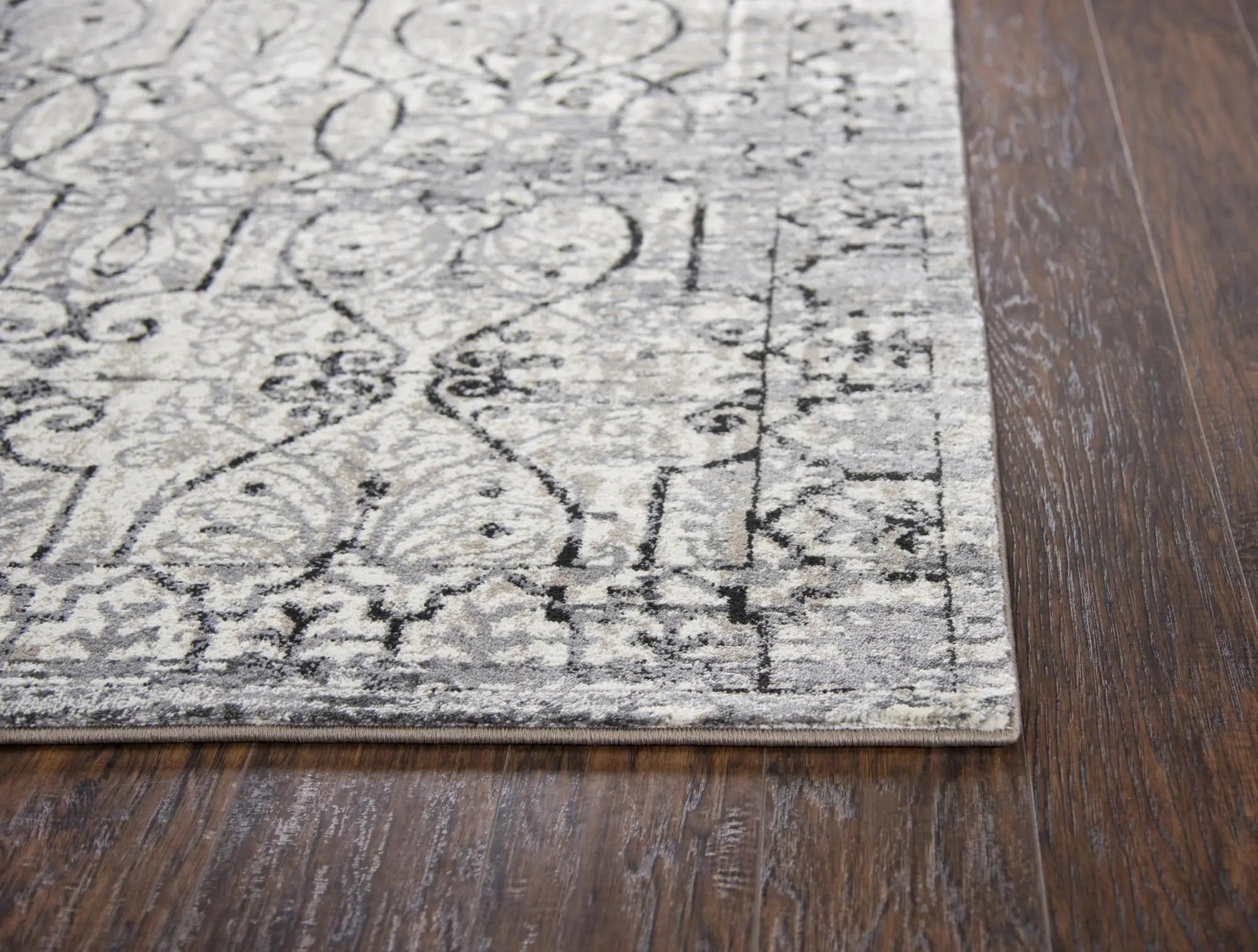5' X 8' Taupe Natural Gray And Black Oriental Area Rug Homeroots Home Decor