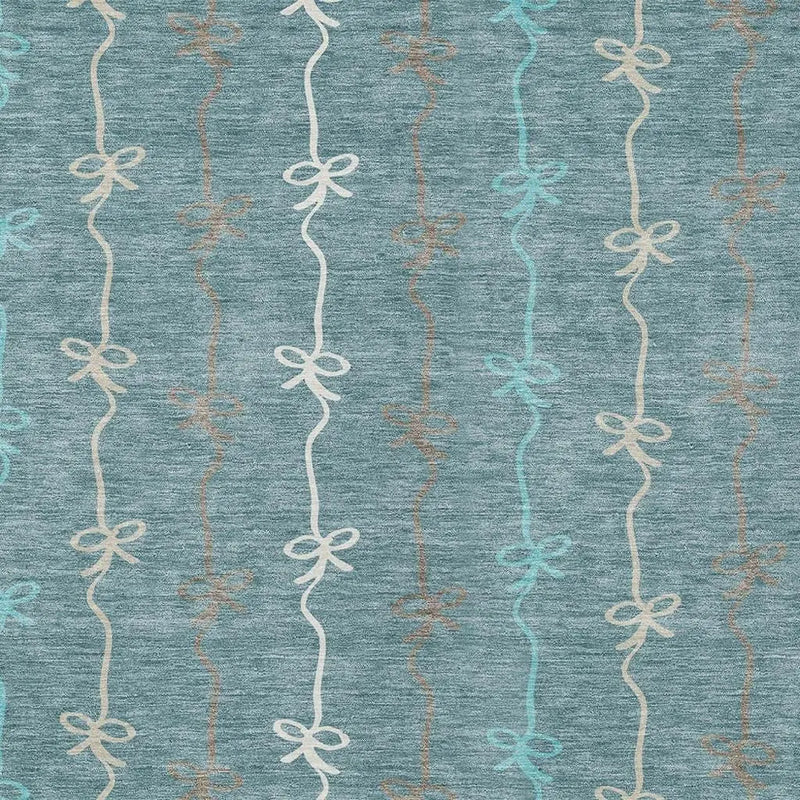 5' X 8' Teal Blue And Aqua Southwestern Washable Indoor Outdoor Area Rug Homeroots Outdoor