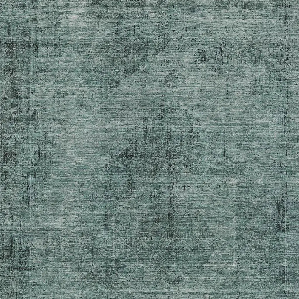 5' X 8' Teal Blue And Gray Oriental Washable Indoor Outdoor Area Rug Homeroots Outdoor