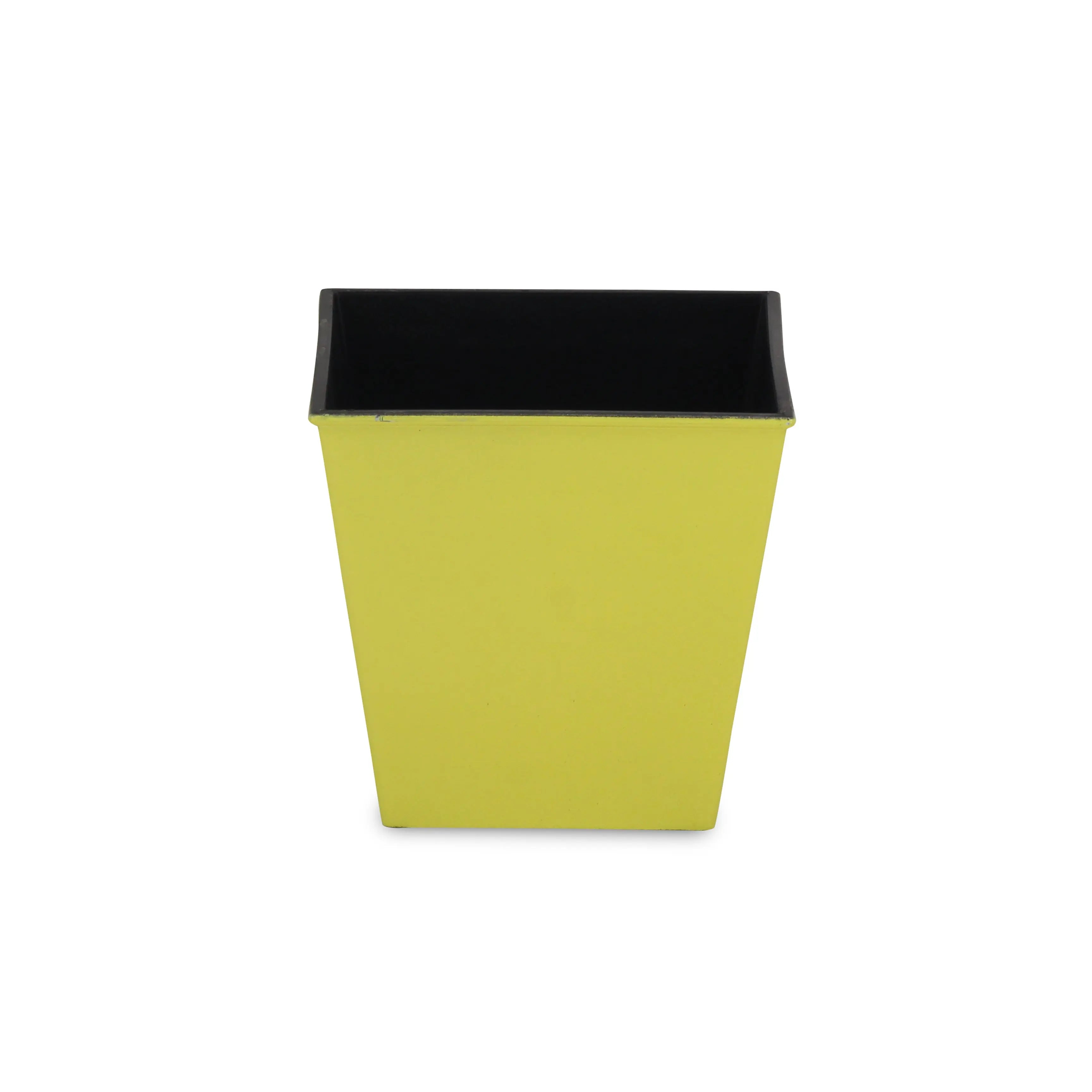 5" Yellow Recycled Plastic Indoor Outdoor Square Pot Planter Homeroots Outdoor