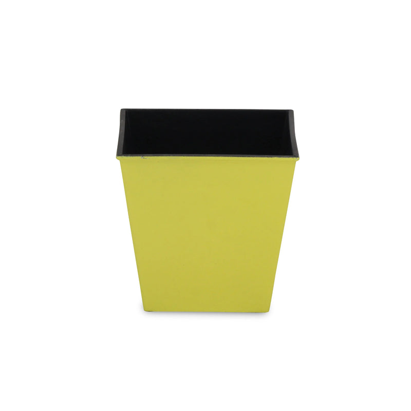 5" Yellow Recycled Plastic Indoor Outdoor Square Pot Planter Homeroots Outdoor