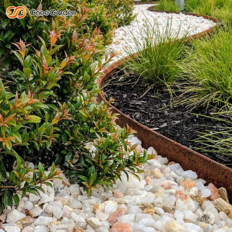 6-Inch 6-Pack Black & Rust-Tone Steel Landscape Edging, Heavy Duty Corrosion-Resistant Garden Border GreatEagleInc