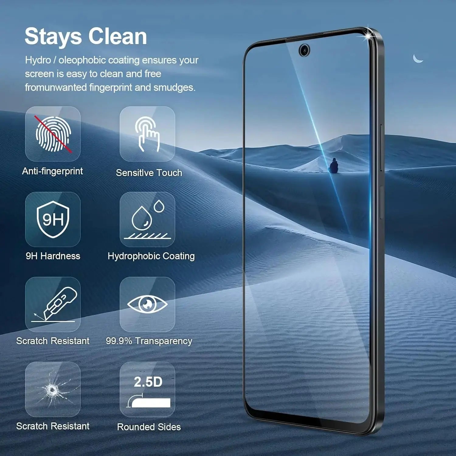 6.8" Tempered Glass For HONOR 200 Smart Screen Protector Glass Film GreatEagleInc