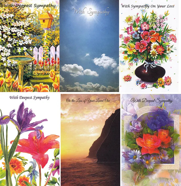 60 Assorted Sympathy Cards Harnel