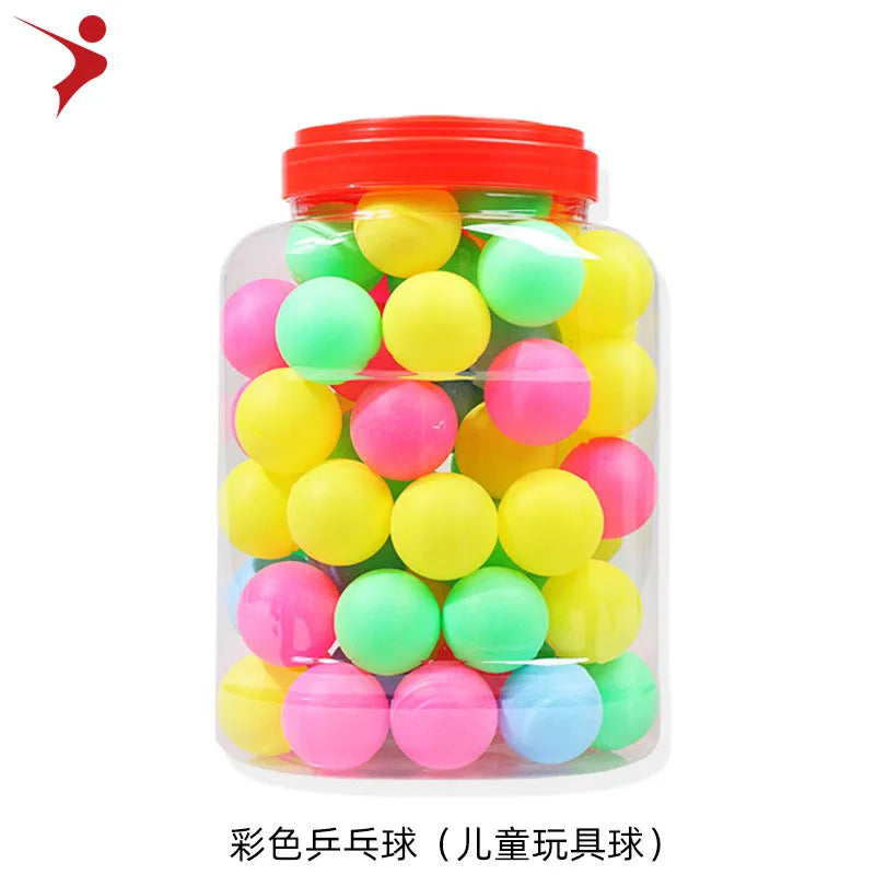 60PCS Ping Pong Ball ABS Plastic Professional 40mm High Elasticity White Orange Amateur AdvancedMatch Training Table Tennis Ball