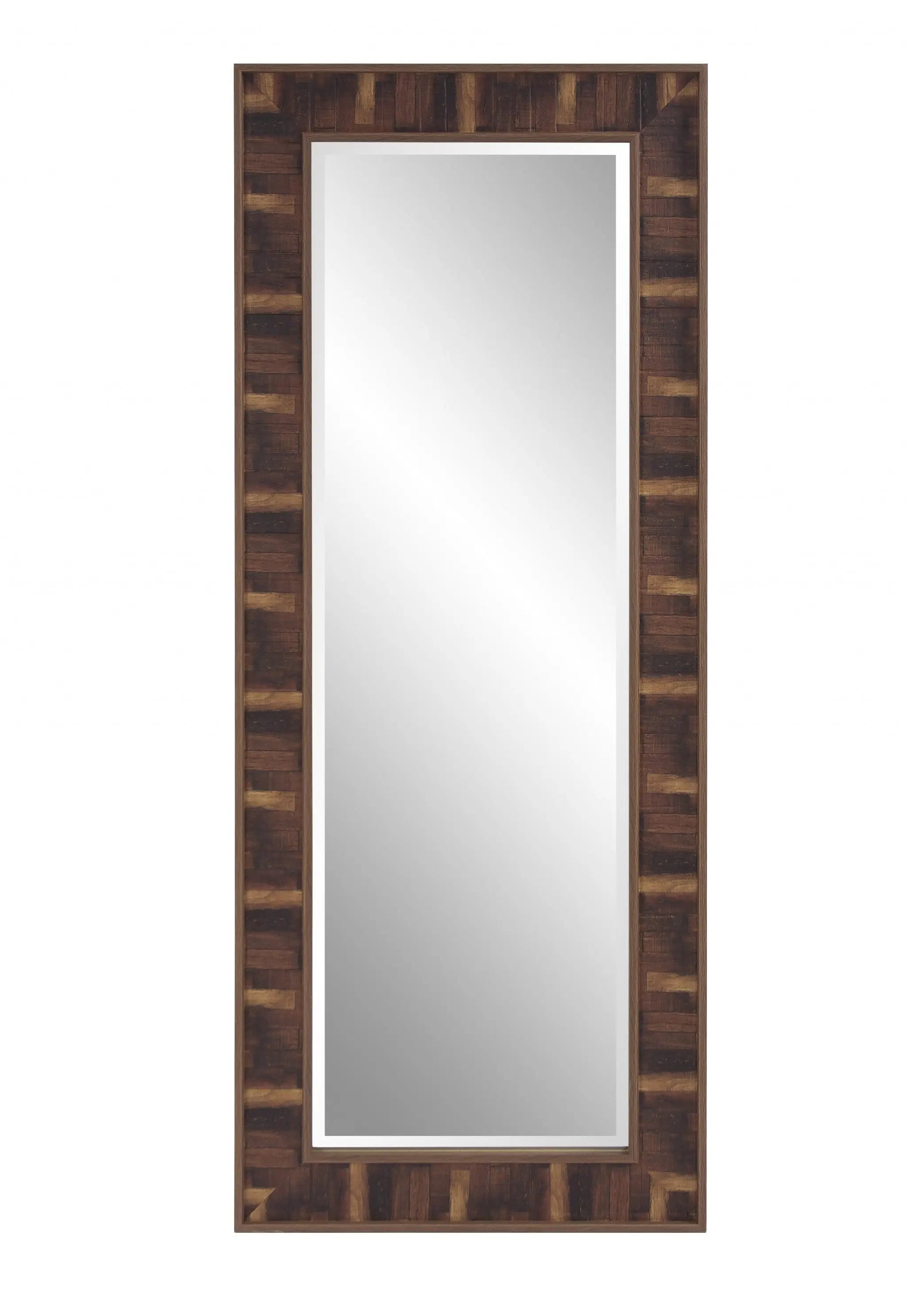 60" Brown Framed Full Length Hanging Mirror Homeroots Bed & Bath