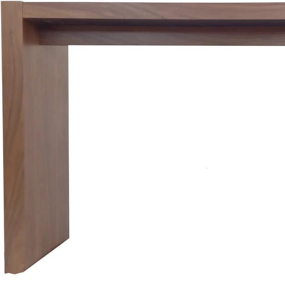 60" Brown Wood Rectangular Bar Height Bar Table Homeroots Living Room