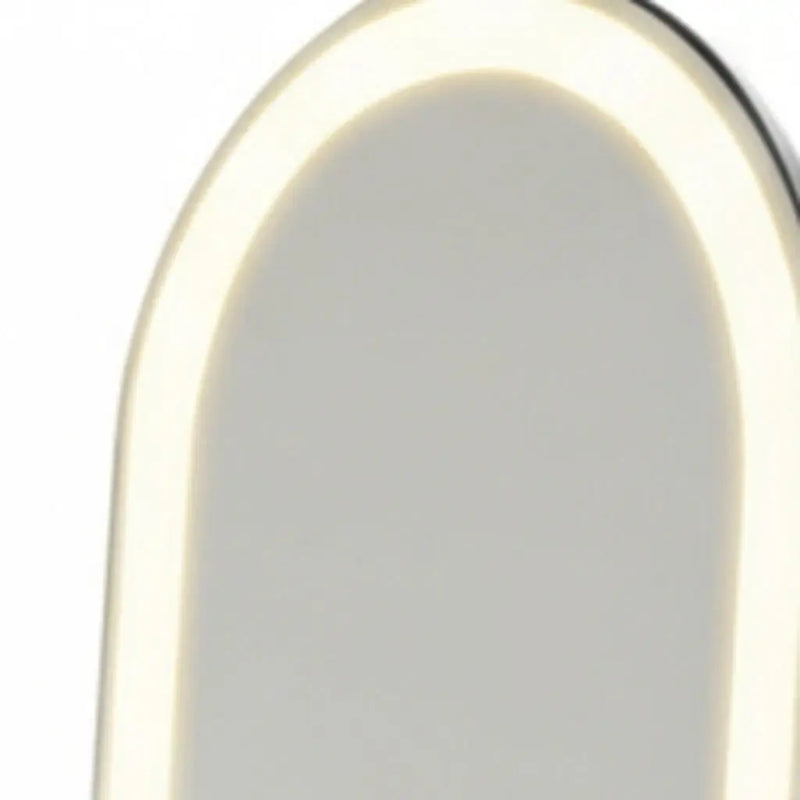 60" Clear Arch Lighted Freestanding and Wall Mount Frameless Full Length Mirror - GreatEagleInc