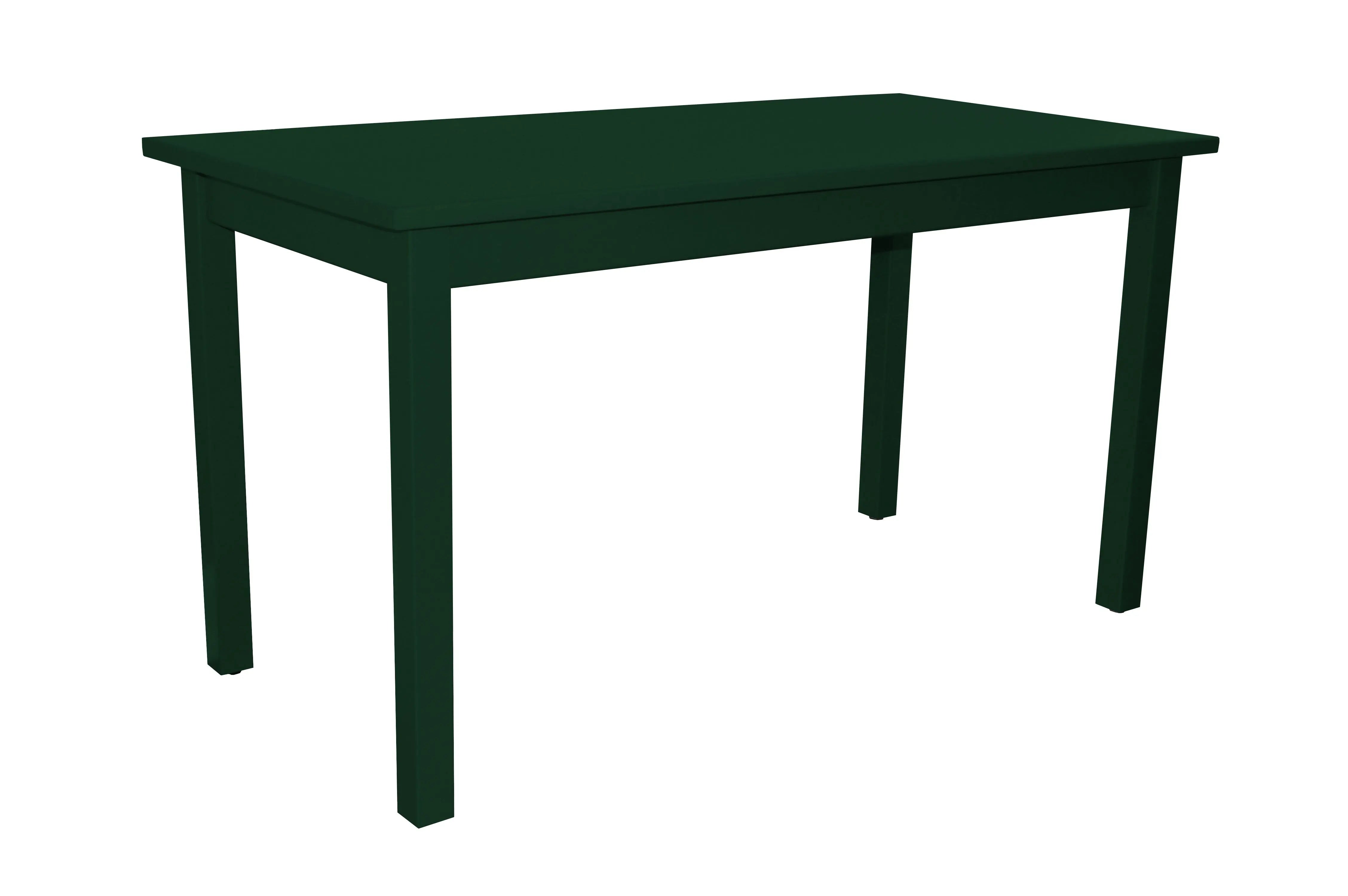 60" Dark Green Solid Wood Dining Table Homeroots Kitchen & Dining