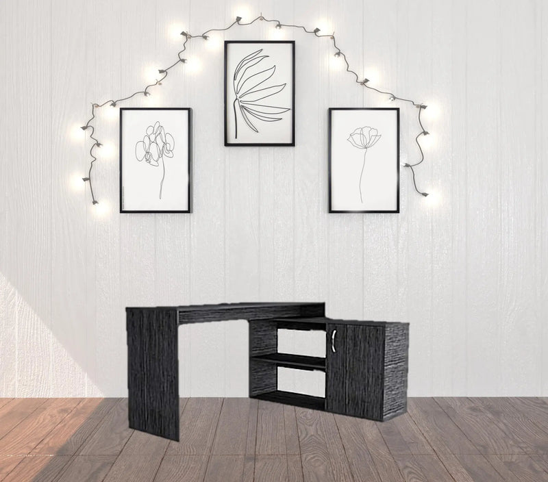 60" Gray L Shape Computer Desk Homeroots Office