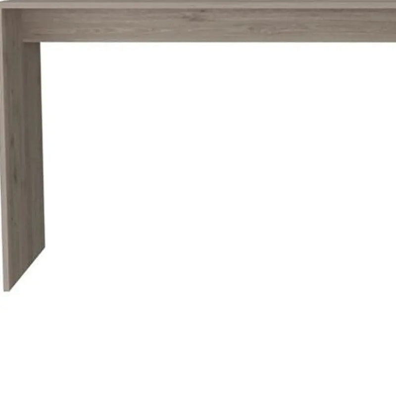 60" Light Gray L Shape Computer Desk Homeroots Office