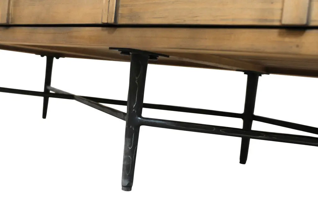 60" Natural Solid Wood Six Drawer Double Dresser Homeroots Bed & Bath