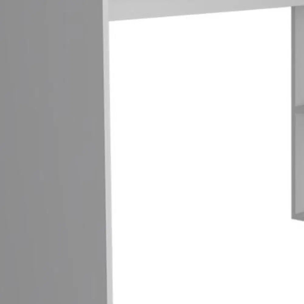 60" White L Shape Computer Desk Homeroots Office