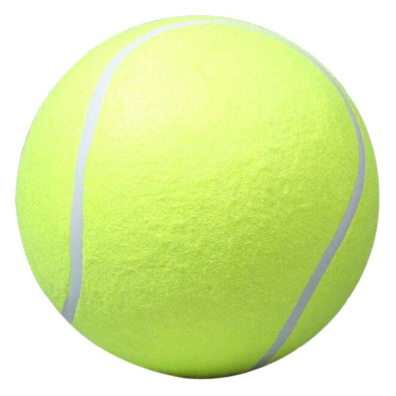 Giant Tennis Ball For Pet Chew Toy Big Inflatable Tennis Ball Signature Mega Jumbo Pet Toy Ball Supplies Outdoor Cricket