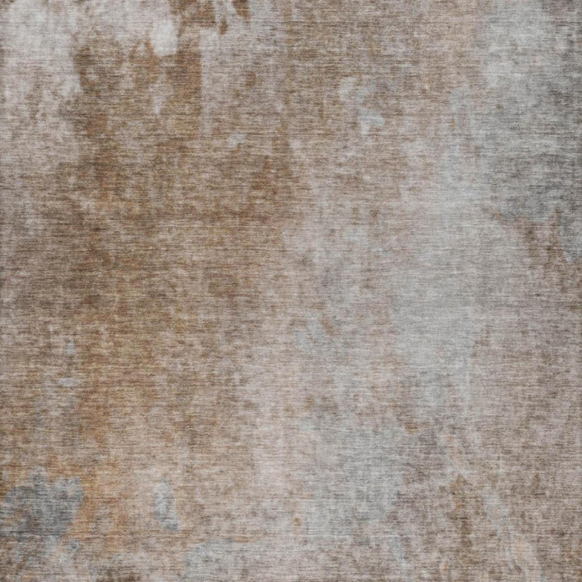 10' X 14' Brown And Beige Abstract Shag Washable Area Rug With UV Protection - Home & Garden