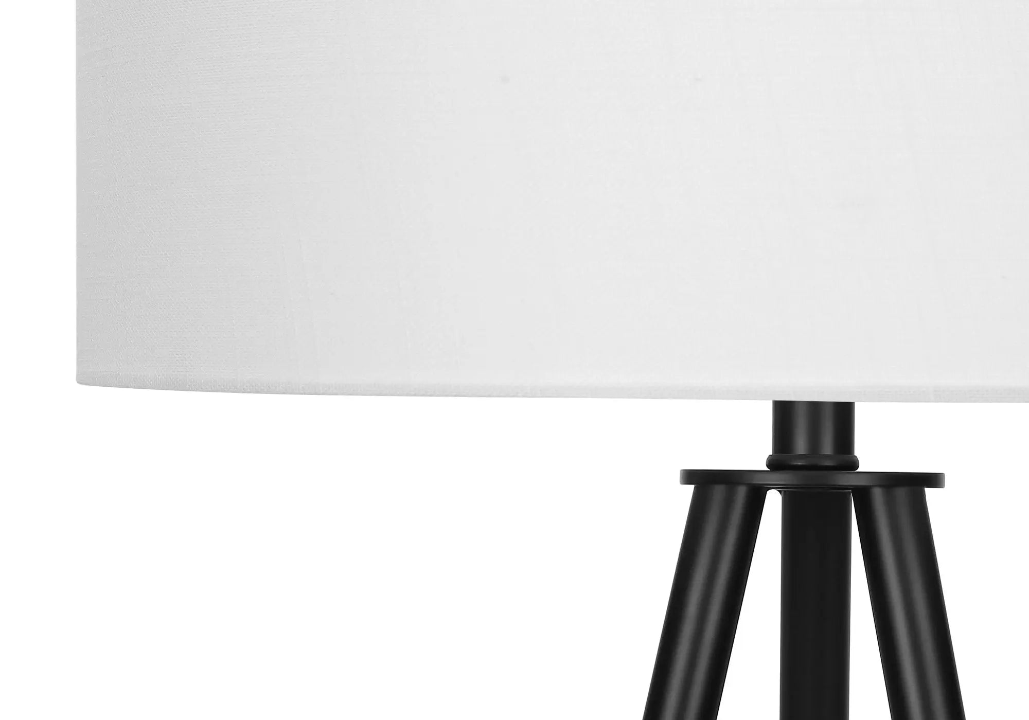 63" Black LED Light Changing Floor Lamp With Cream Fabric Drum Shade Homeroots Lighting