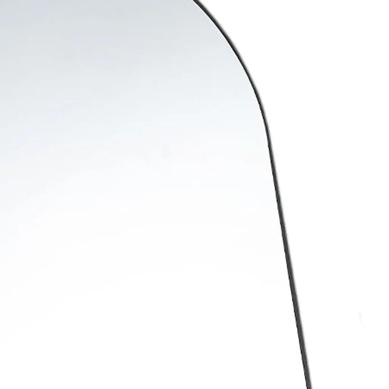 63" Black Metal Arch Freestanding and Wall Mount Framed Full Length Mirror Homeroots Bed & Bath