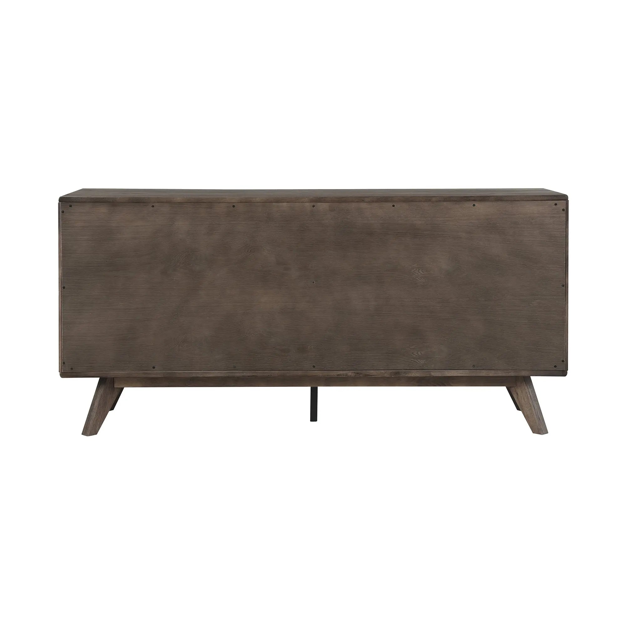 63" Dark Brown Solid Wood Six Drawer Double Dresser - GreatEagleInc