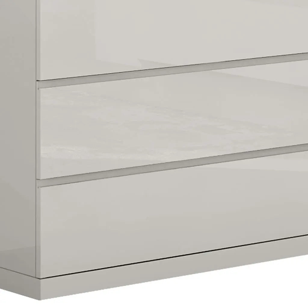 63" Gray Wood Six Drawer Double Dresser Homeroots Bed & Bath