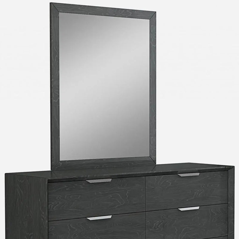 63" Grey Solid Wood Six Drawer Double Dresser Homeroots Bed & Bath