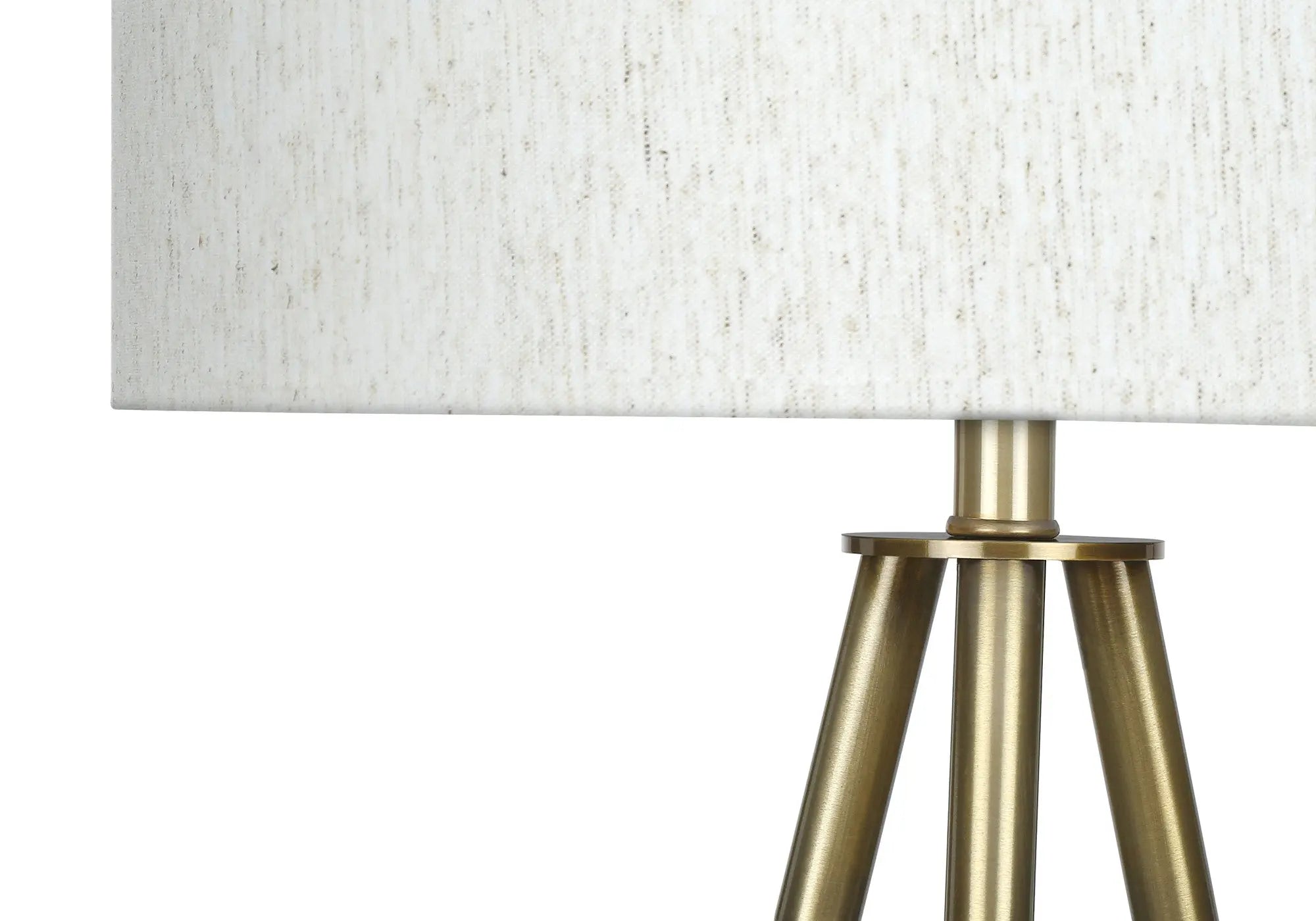 63" Matte Gold Floor Lamp with Cream Drum Shade Homeroots Lighting