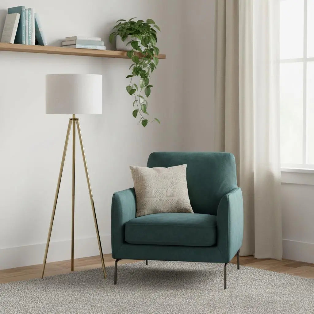 63" Matte Gold Floor Lamp with Cream Drum Shade Homeroots Lighting