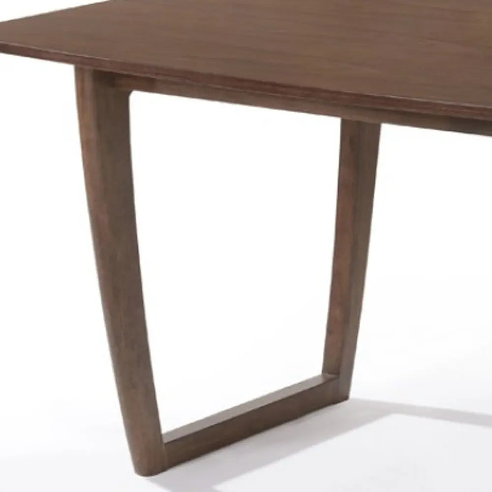 63" Walnut Rectangular Dining Table Homeroots Kitchen & Dining
