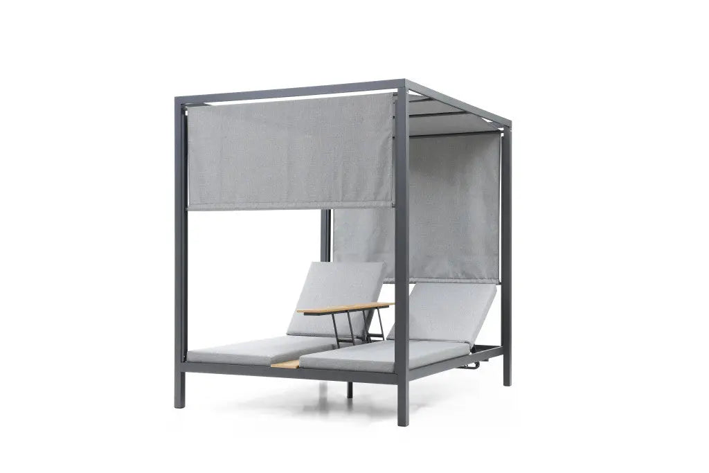 64" X 64" Gray Aluminum Gazebo Homeroots Outdoor