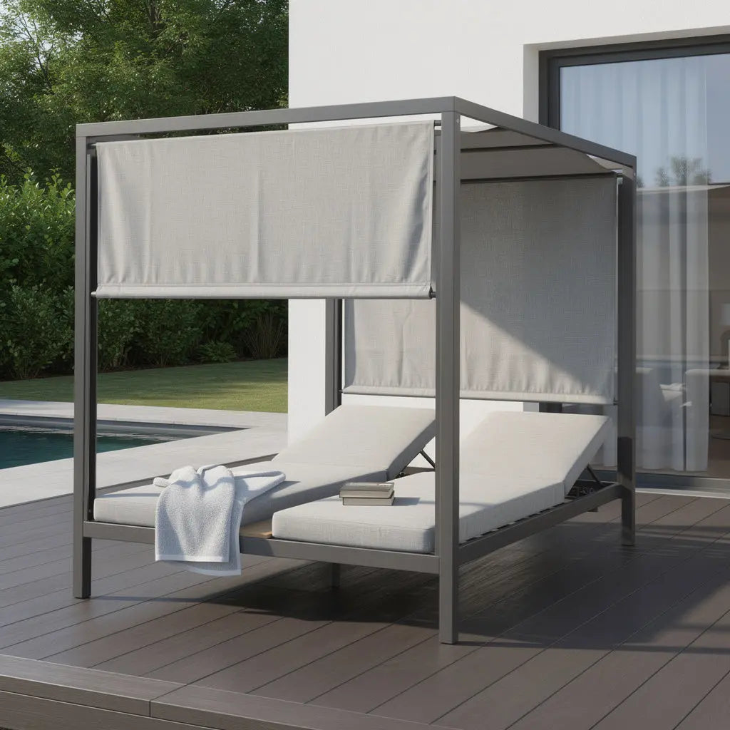 64" X 64" Gray Aluminum Gazebo Homeroots Outdoor