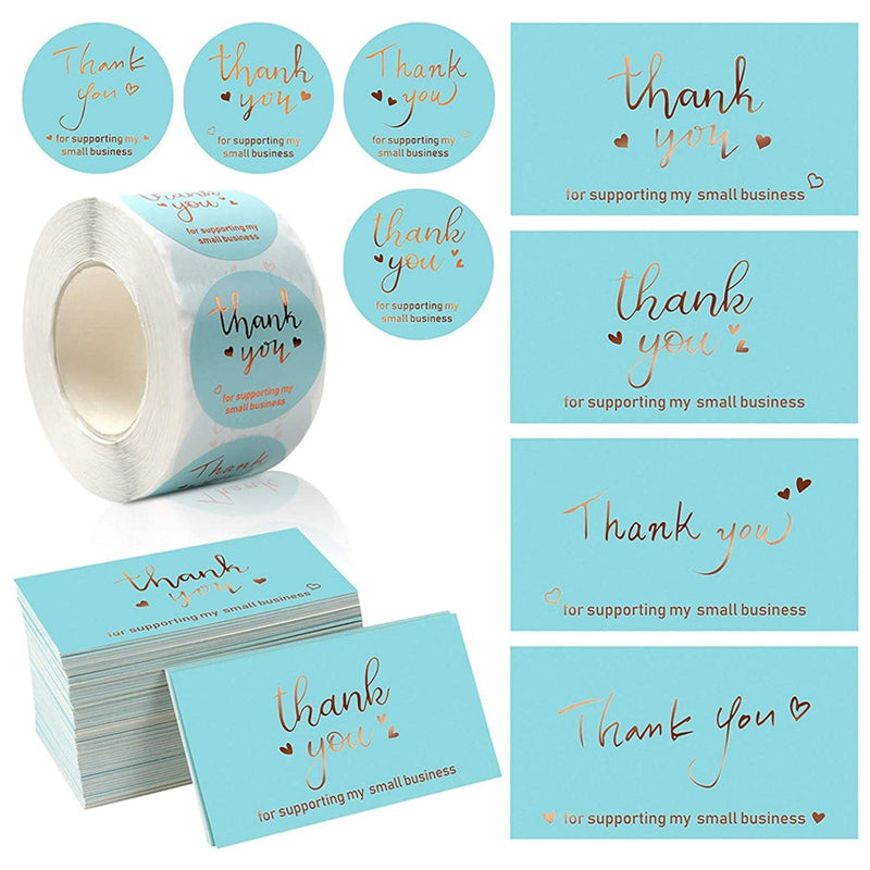 Mini Gold Embossed Thank you Card Valentine Happy Birthday Christmas Party Wedding Invitation Letter Greeting Cards