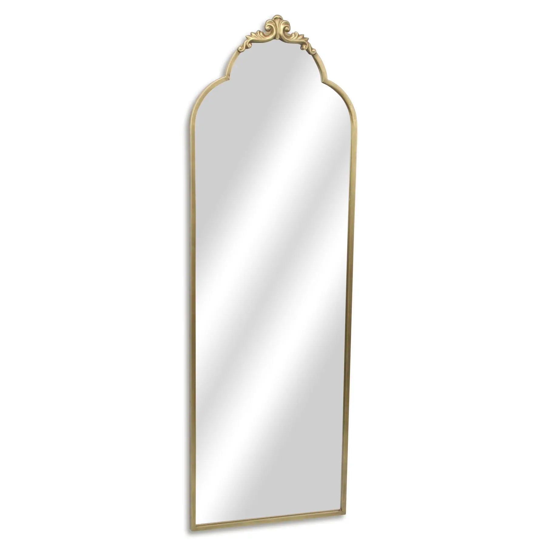 65" Gold Metal Arch Full Length Hanging Mirror Homeroots Bed & Bath