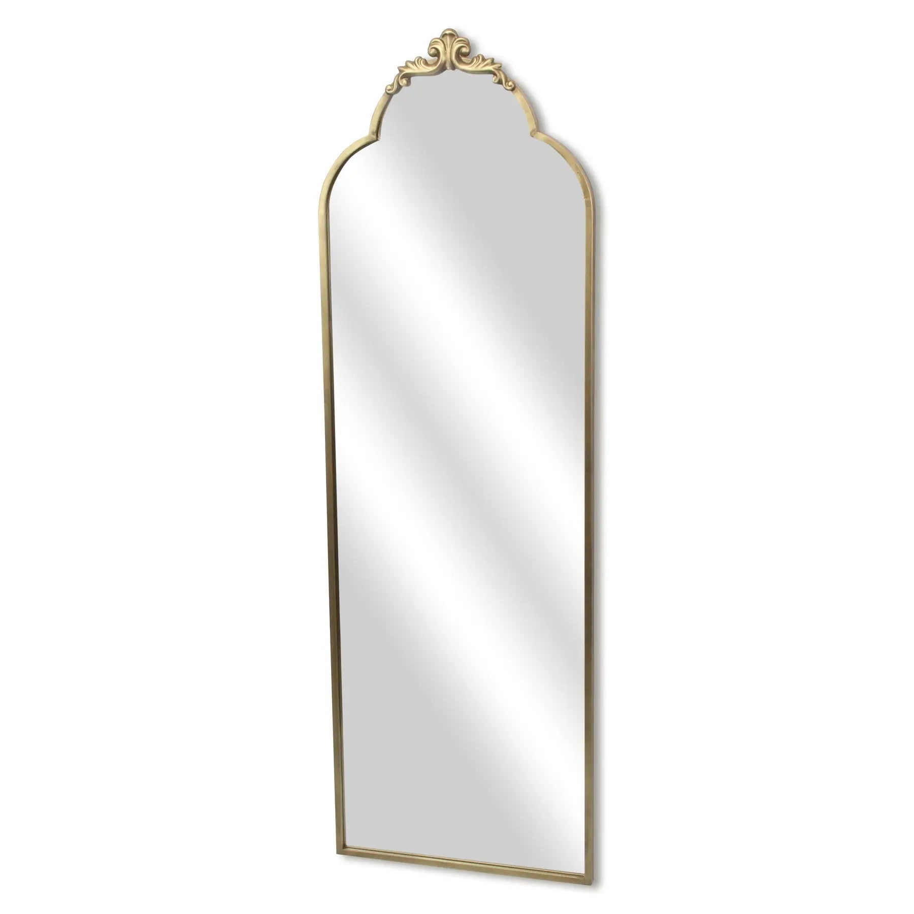 65" Gold Metal Arch Full Length Hanging Mirror Homeroots Bed & Bath