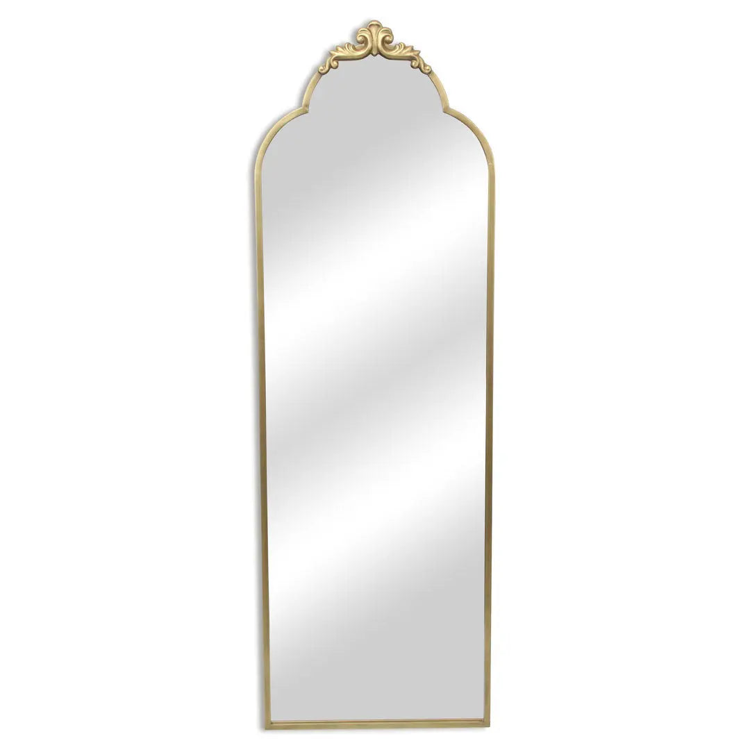65" Gold Metal Arch Full Length Hanging Mirror Homeroots Bed & Bath