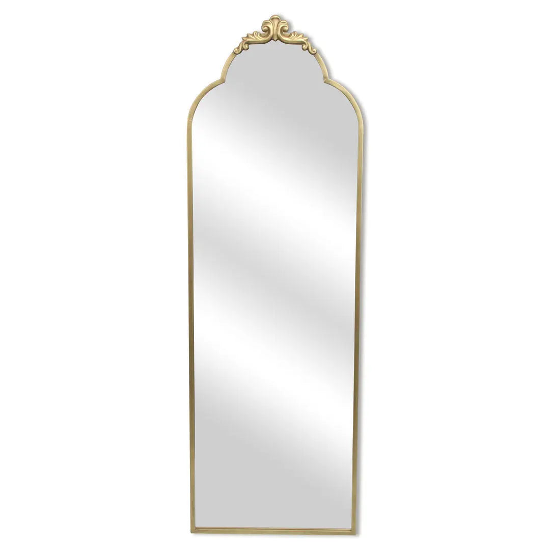 65" Gold Metal Arch Full Length Hanging Mirror Homeroots Bed & Bath