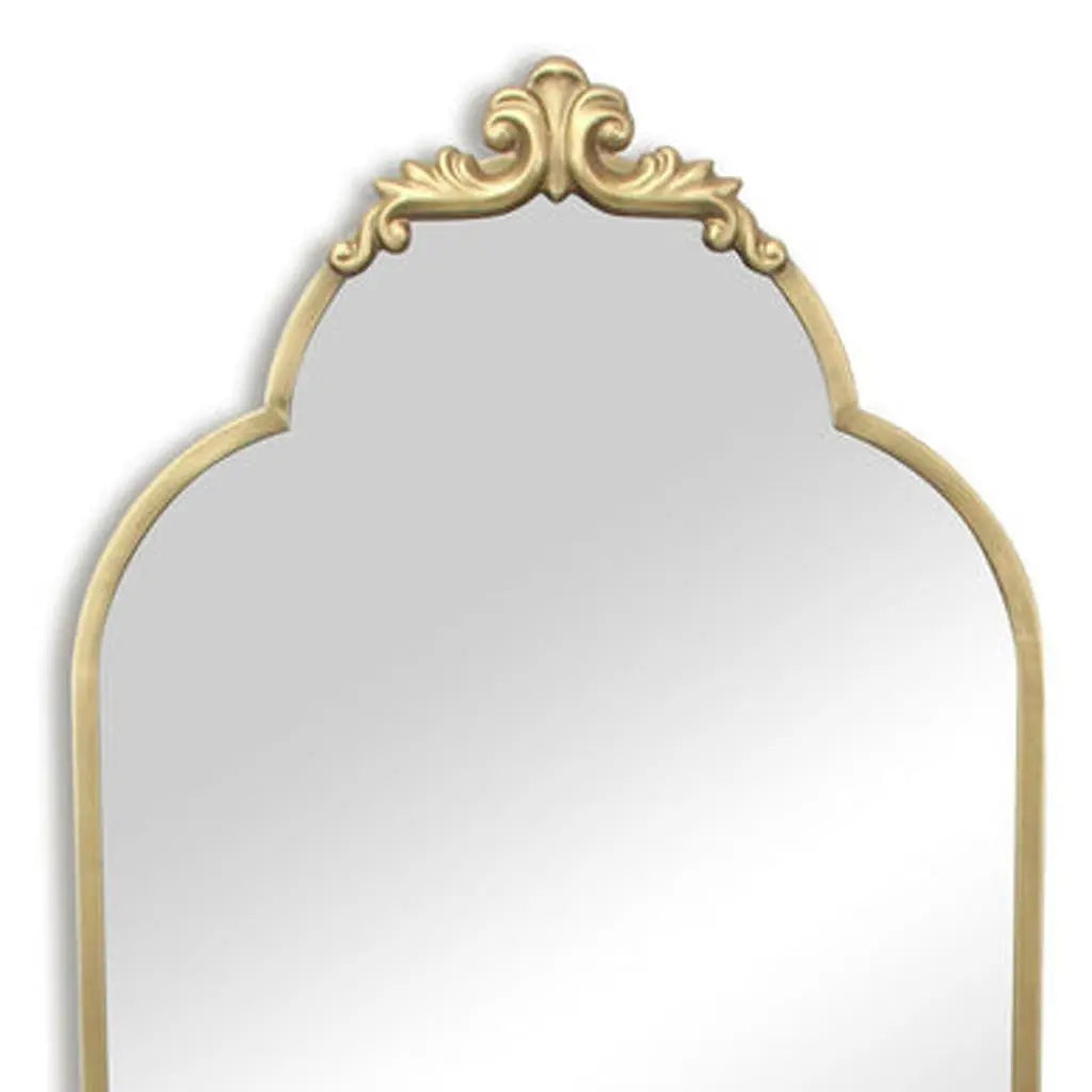 65" Gold Metal Arch Full Length Hanging Mirror Homeroots Bed & Bath