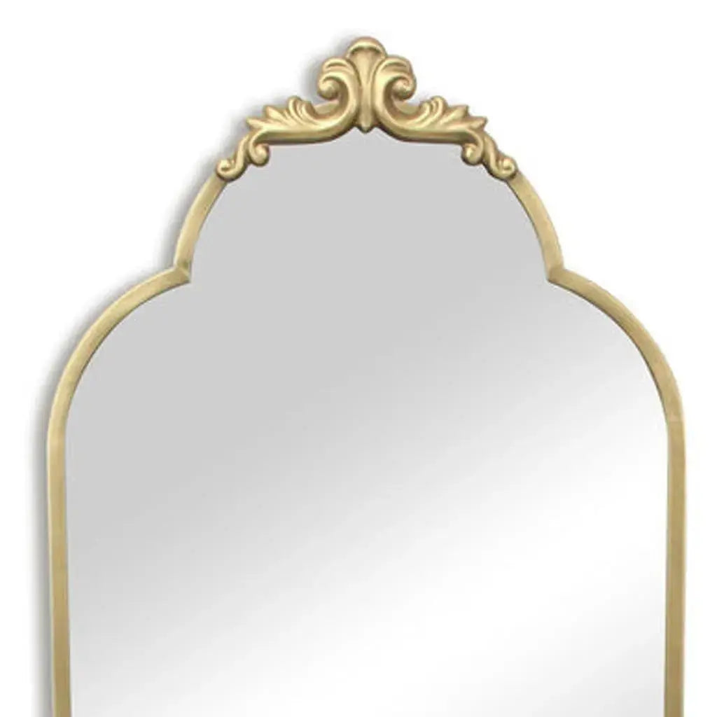 65" Gold Metal Arch Full Length Hanging Mirror Homeroots Bed & Bath