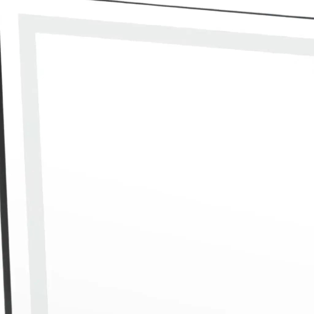 65" Silver Lighted Wall Mount Or Freestanding Frameless Standing Mirror Homeroots Bed & Bath
