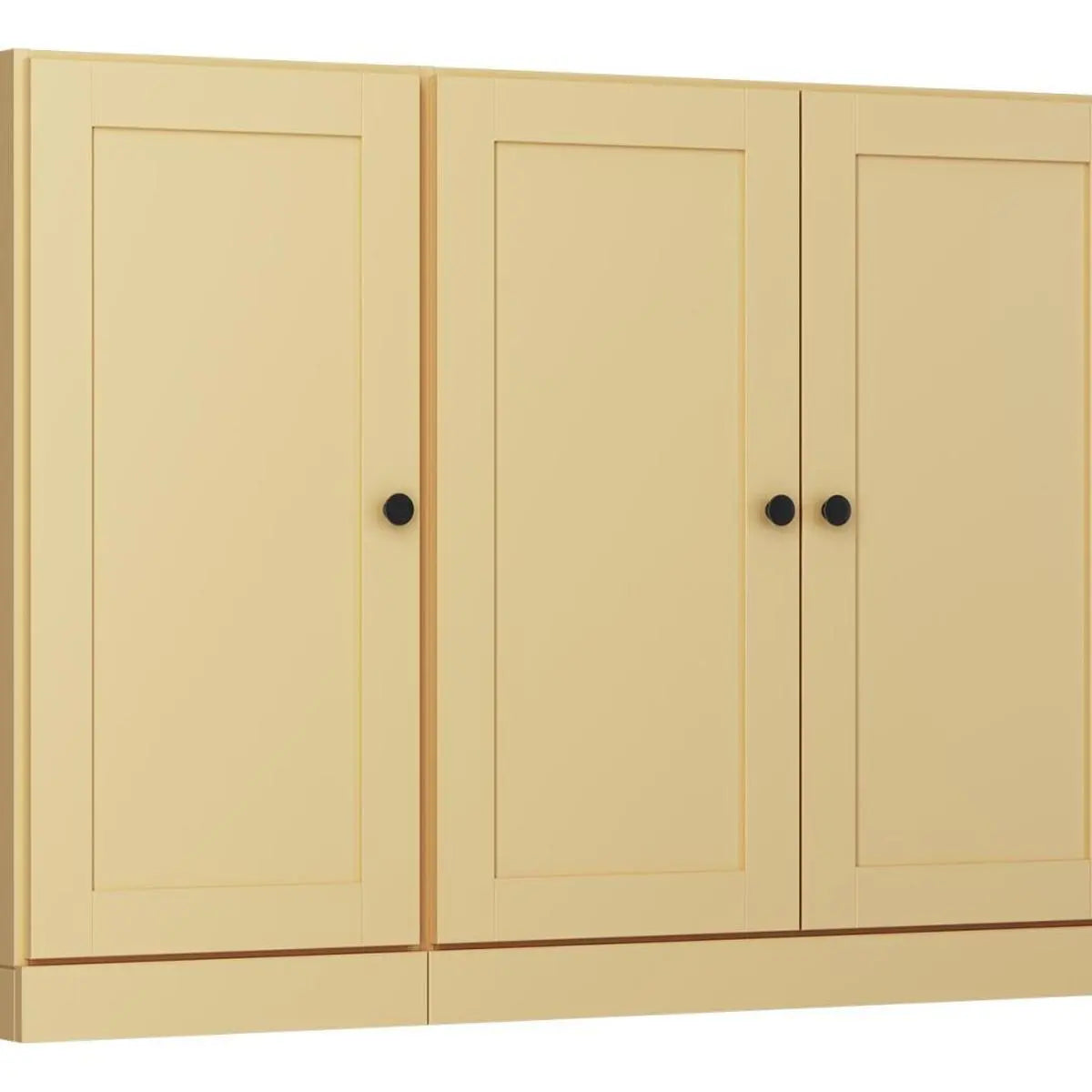 65" Yellow Solid Wood Two Drawer Sideboard With Four Doors Homeroots Kitchen & Dining