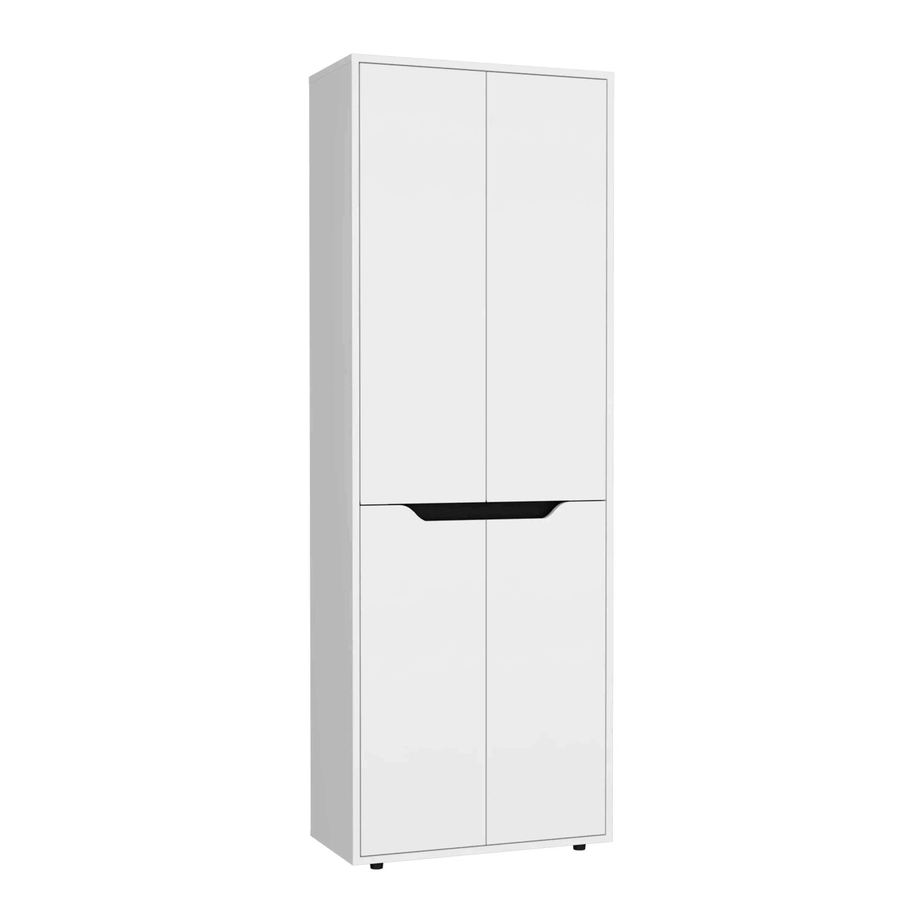 67" Black And White Wood Pantry Or Storage Closet Homeroots Kitchen & Dining